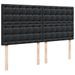 Cadre de lit ottoman avec matelas noir 160x200 cm similicuir - Photo n°8