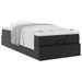 Cadre de lit ottoman avec matelas noir 80x200 cm similicuir - Photo n°4