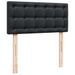 Cadre de lit ottoman avec matelas noir 80x200 cm similicuir - Photo n°7