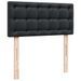 Cadre de lit ottoman avec matelas noir 80x200 cm similicuir - Photo n°11