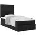 Cadre de lit ottoman avec matelas noir 80x200 cm tissu - Photo n°4