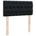 Cadre de lit ottoman avec matelas noir 80x200 cm velours - Photo n°7