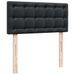 Cadre de lit ottoman avec matelas noir 90x190 cm similicuir - Photo n°7