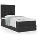 Cadre de lit ottoman avec matelas noir 90x190 cm tissu - Photo n°1