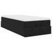 Cadre de lit ottoman avec matelas noir 90x190 cm velours - Photo n°8