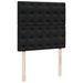 Cadre de lit ottoman avec matelas noir 90x190 cm velours - Photo n°10