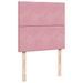 Cadre de lit ottoman avec matelas rose 100x200 cm velours - Photo n°10