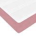 Cadre de lit ottoman avec matelas rose 140x190 cm velours - Photo n°11