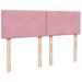 Cadre de lit ottoman avec matelas rose 140x190 cm velours - Photo n°7