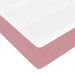 Cadre de lit ottoman avec matelas rose 80x200 cm velours - Photo n°11