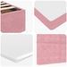 Cadre de lit ottoman avec matelas rose 90x190 cm velours - Photo n°11