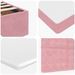 Cadre de lit ottoman avec matelas rose 90x190 cm velours - Photo n°12