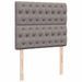 Cadre de lit ottoman avec matelas taupe 120x200 cm tissu - Photo n°7