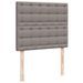 Cadre de lit ottoman avec matelas taupe 120x200 cm tissu - Photo n°8