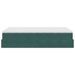 Cadre de lit ottoman avec matelas vert foncé 120x200 cm velours - Photo n°7