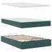 Cadre de lit ottoman avec matelas vert foncé 120x200 cm velours - Photo n°6