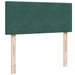 Cadre de lit ottoman avec matelas vert foncé 120x200 cm velours - Photo n°7