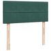 Cadre de lit ottoman avec matelas vert foncé 120x200 cm velours - Photo n°7