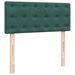 Cadre de lit ottoman avec matelas vert foncé 120x200 cm velours - Photo n°7