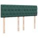 Cadre de lit ottoman avec matelas vert foncé 140x200 cm velours - Photo n°7