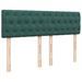 Cadre de lit ottoman avec matelas vert foncé 140x200 cm velours - Photo n°8