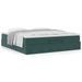 Cadre de lit ottoman avec matelas vert foncé 160x200 cm velours - Photo n°1