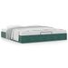 Cadre de lit ottoman avec matelas vert foncé 180x200 cm velours - Photo n°1
