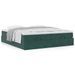 Cadre de lit ottoman avec matelas vert foncé 180x200cm velours - Photo n°1