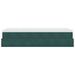 Cadre de lit ottoman avec matelas vert foncé 90x200 cm velours - Photo n°7