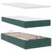 Cadre de lit ottoman avec matelas vert foncé 90x200 cm velours - Photo n°6