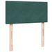 Cadre de lit ottoman avec matelas vert foncé 90x200 cm velours - Photo n°7