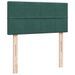 Cadre de lit ottoman avec matelas vert foncé 90x200 cm velours - Photo n°7