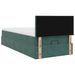 Cadre de lit ottoman avec matelas vert foncé 90x200 cm velours - Photo n°10