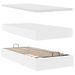 Cadre de lit ottoman et matelas blanc pur 200x200cm similicuir - Photo n°8