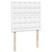 Cadre de lit ottoman et matelas blanc pur 200x200cm similicuir - Photo n°9