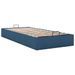 Cadre de lit ottoman sans matelas bleu 90x200 cm tissu - Photo n°4