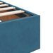 Cadre de lit ottoman sans matelas bleu foncé 140x200 cm velours - Photo n°9