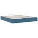 Cadre de lit ottoman sans matelas bleu foncé 160x200 cm velours - Photo n°7