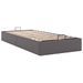 Cadre de lit ottoman sans matelas gris 100x200 cm similicuir - Photo n°7