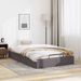 Cadre de lit ottoman sans matelas gris 120x200 cm similicuir - Photo n°1