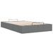 Cadre de lit ottoman sans matelas gris foncé 120x190 cm tissu - Photo n°7