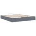 Cadre de lit ottoman sans matelas gris foncé 160x200 cm velours - Photo n°7