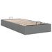 Cadre de lit ottoman sans matelas gris foncé 80x200 cm tissu - Photo n°7