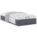 Cadre de lit ottoman sans matelas gris foncé 90x190 cm velours - Photo n°1