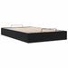 Cadre de lit ottoman sans matelas noir 120x200 cm velours - Photo n°4