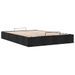 Cadre de lit ottoman sans matelas noir 140x190 cm tissu - Photo n°4