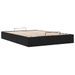 Cadre de lit ottoman sans matelas noir 140x200 cm velours - Photo n°4