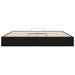 Cadre de lit ottoman sans matelas noir 160x200 cm velours - Photo n°5