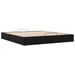 Cadre de lit ottoman sans matelas noir 200x200 cm tissu - Photo n°4