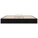 Cadre de lit ottoman sans matelas noir 200x200 cm tissu - Photo n°5